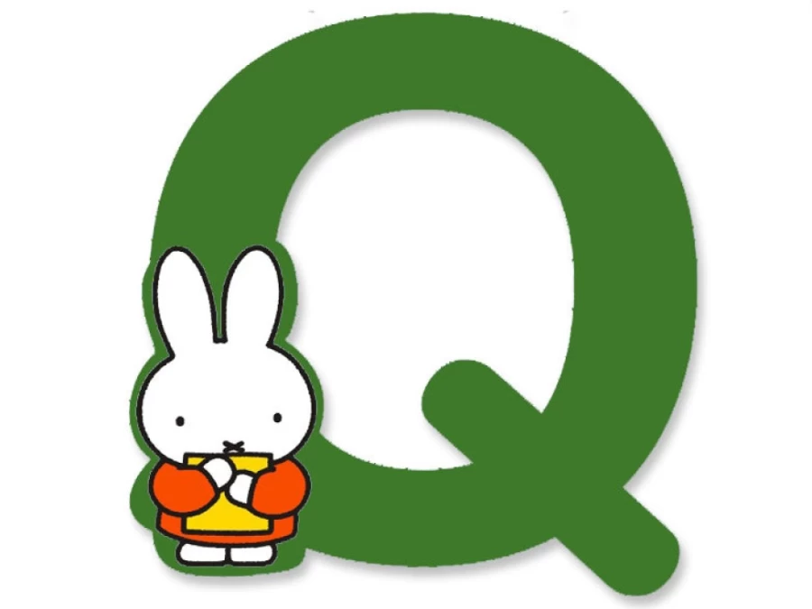 MIFFY Wooden Letter Q (Green) - A to Z Alphabet Decor by MIFFY