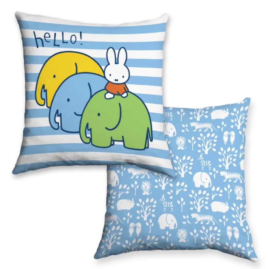 MIFFY Plush Elephant Cushion – Soft Stuffed Animal Pillow for Kids and Nursery Decor