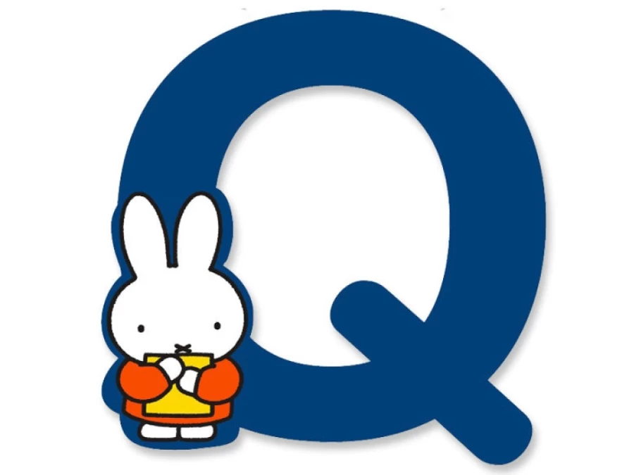 MIFFY Wooden Letter Q - Blue A to Z Alphabet Decor by MIFFY
