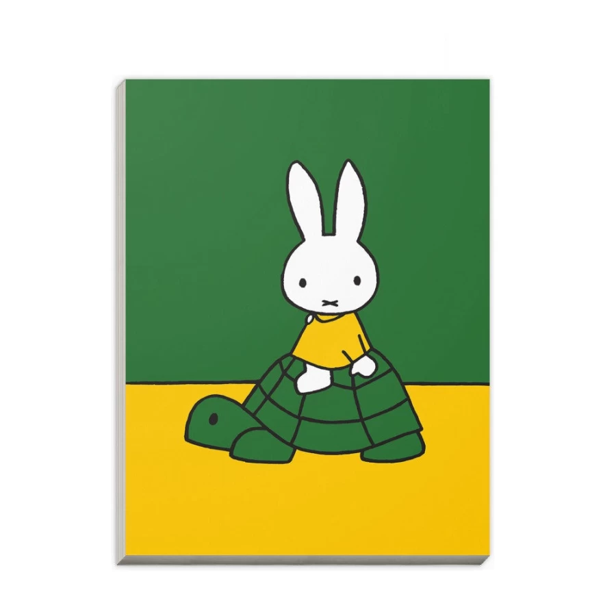 MIFFY A6 Notepad - Cute Tortoise Design with Miffy Rabbit for Journaling & Notes