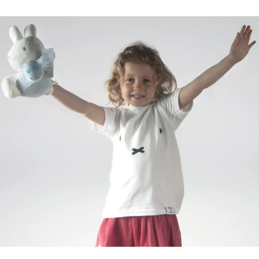 MIFFY Official Kids Cartoon Bunny Print Cotton T-Shirt for Boys and Girls