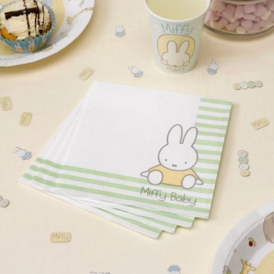 MIFFY Baby Bibs - 16 Pack Soft Absorbent Drool Napkins for Infants