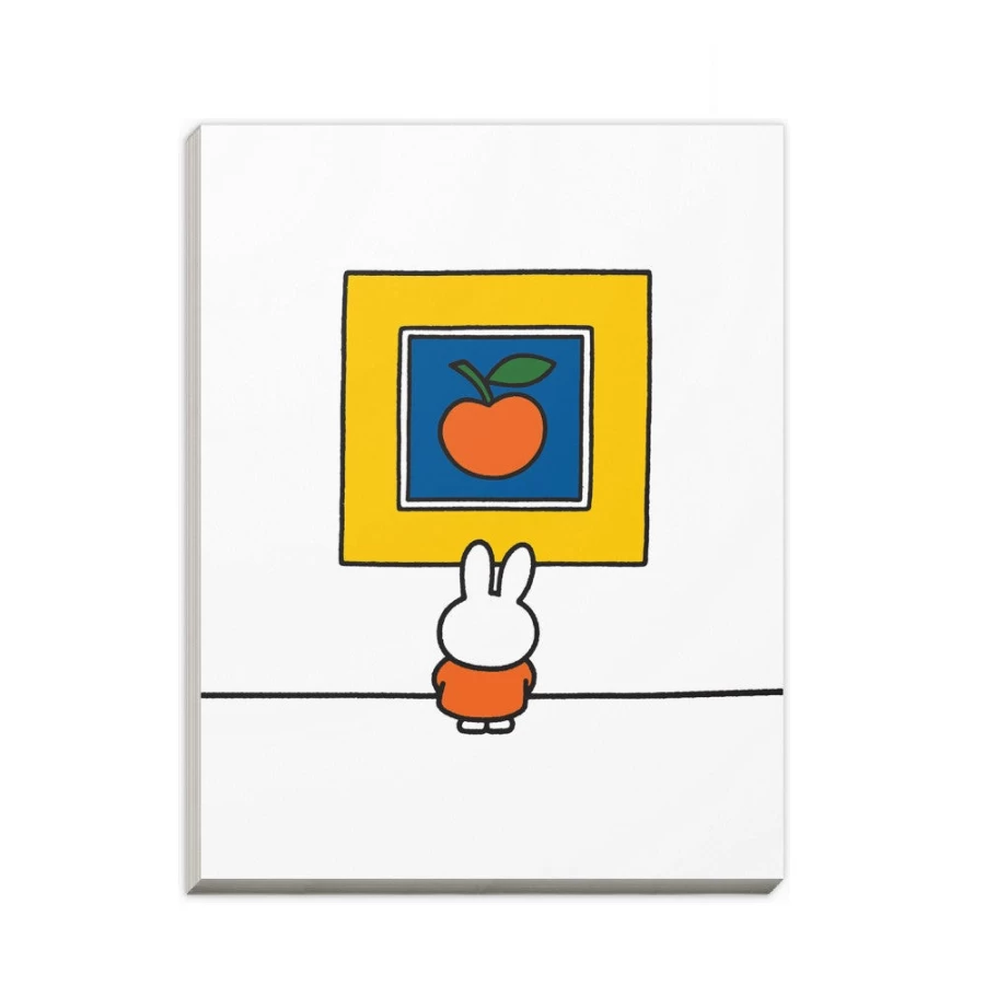 MIFFY A6 Apple Design Notepad - Cute Miffy Bunny Themed Memo Pad for Notes & Sketches