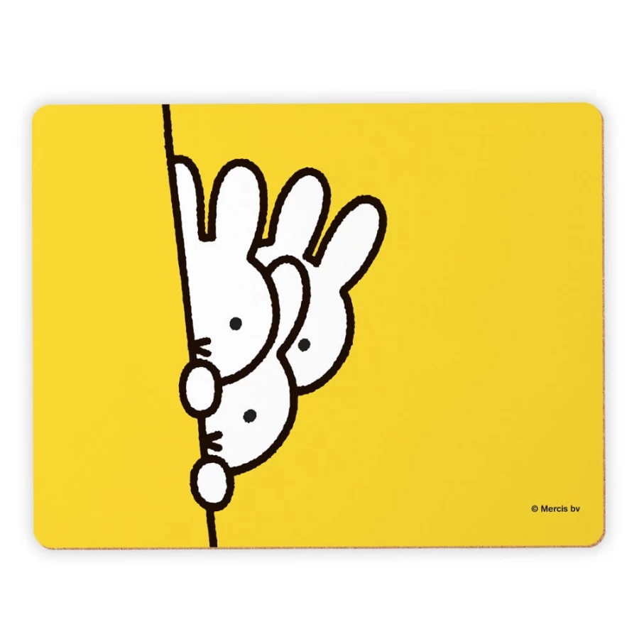 MIFFY Rabbit Behind Wall Design Placemat – Premium Dining Table Mat for Kids and Adults