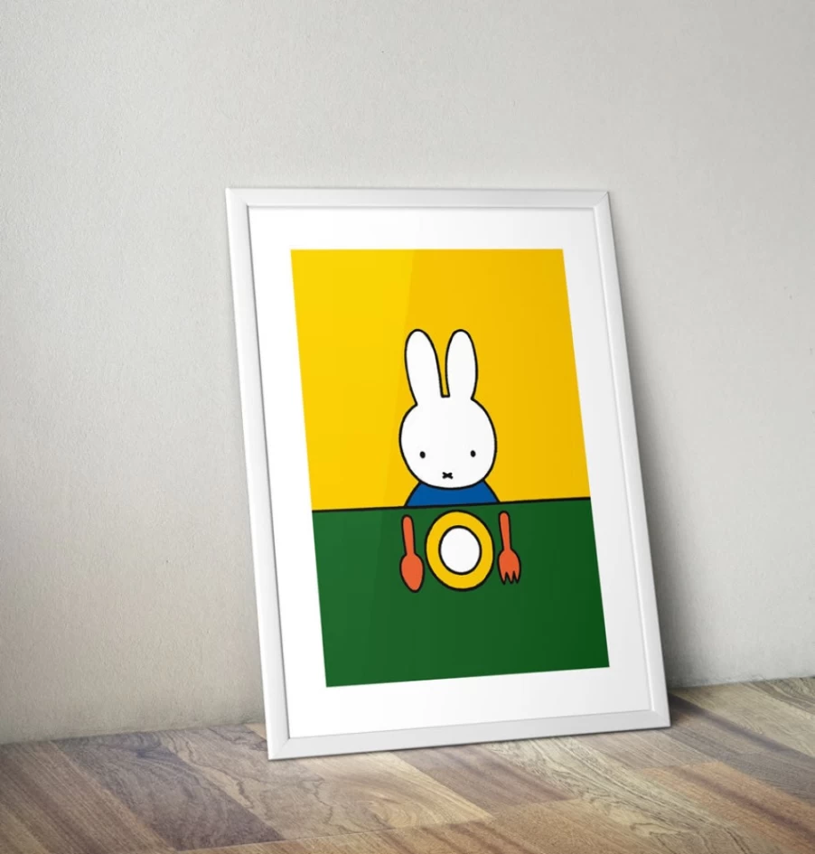 "Miffy Collectible Framed Mini Poster - Ready to Display"