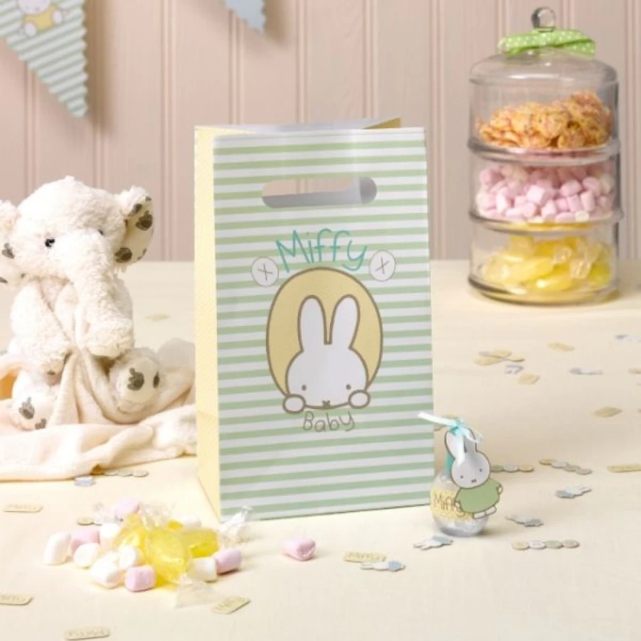 MIFFY 5-Pack Baby Party Favor Bags for Birthdays and Celebrations