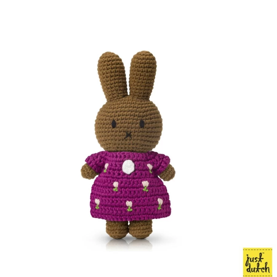 MIFFY Handmade Cerise Tulip Dress - Elegant Floral Melanie Design