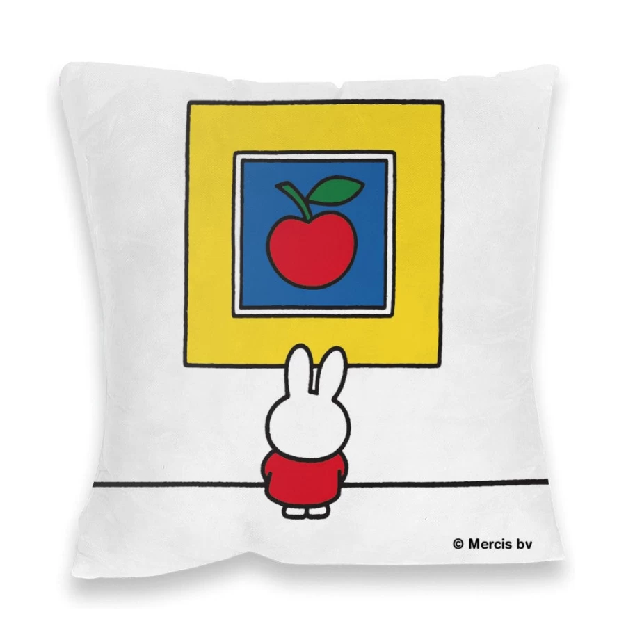 MIFFY Cartoon Apple Design Cushion - Soft Plush Throw Pillow for Kids and Home Decor