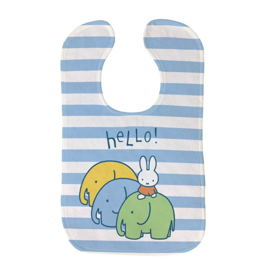 MIFFY Baby Bib with Adorable Elephant Design - Soft, Absorbent, and Durable for Infants