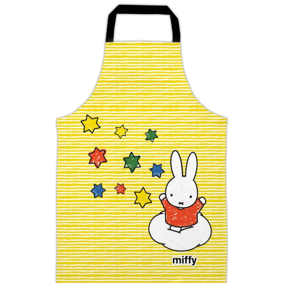 MIFFY Kids' Star Print Apron - Adjustable Bib with Pockets for Cooking & Arts