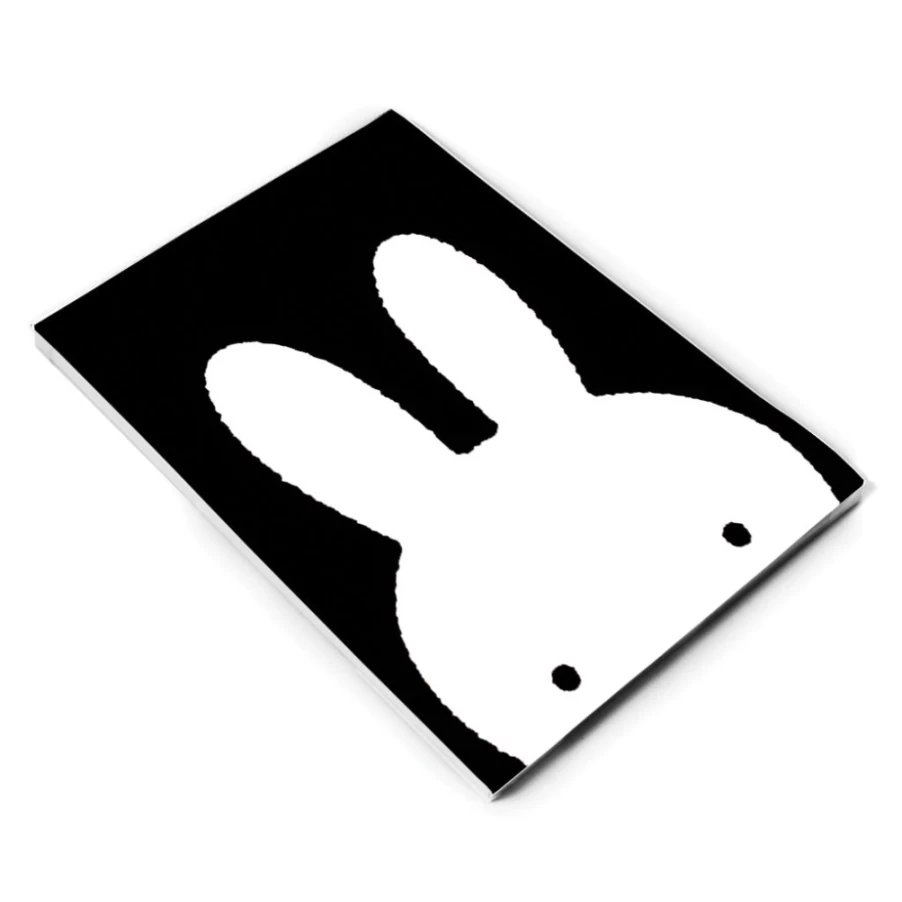 MIFFY A5 Notepad - Black and White Miffy Face Design for Journaling and Notes